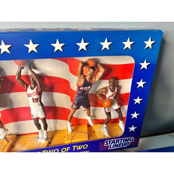 Vintage 1996 USA Basketball Starting Lineup – COMPLETE SEALED Two-Box Sets 1 & 2 - Picture 9 of 16